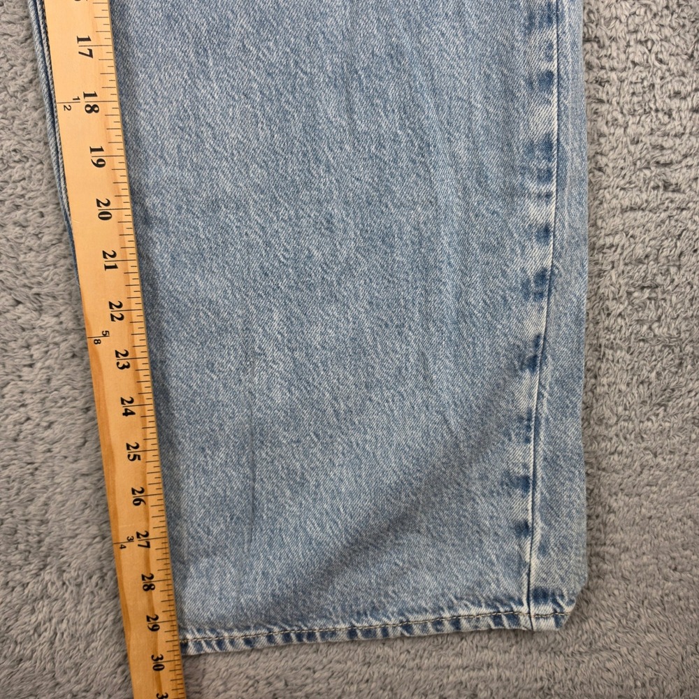 Levis Cinch Baggy Jeans Women 24 Blue Light Wash Barrel High Rise Wide Leg Denim - Picture 10 of 13